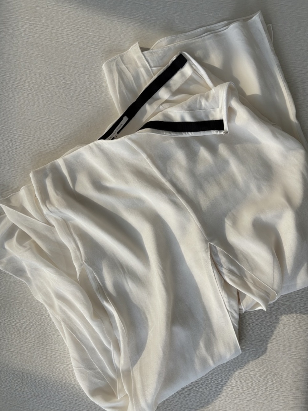 Valentina Kova 100% Silk Sheer White Resort Pants Size 2